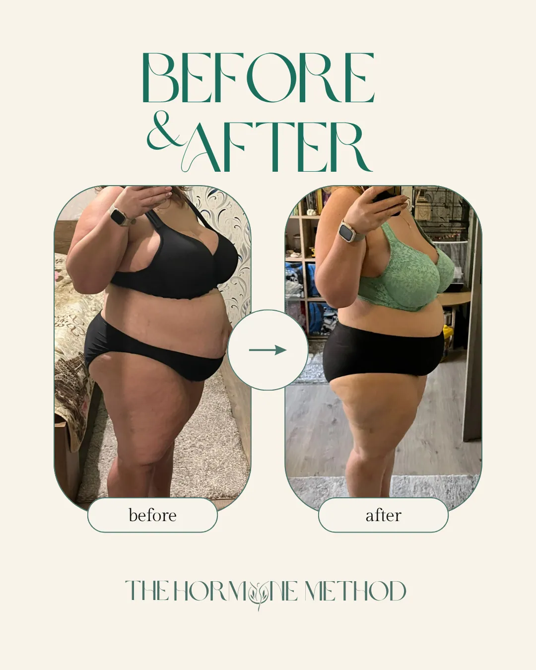 Client before and after. Before & after.