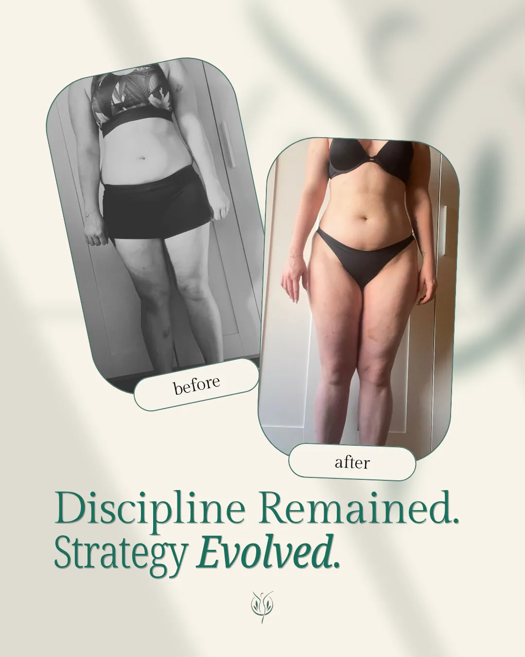 Client before and after. Discipline remained. Strategy evolved.