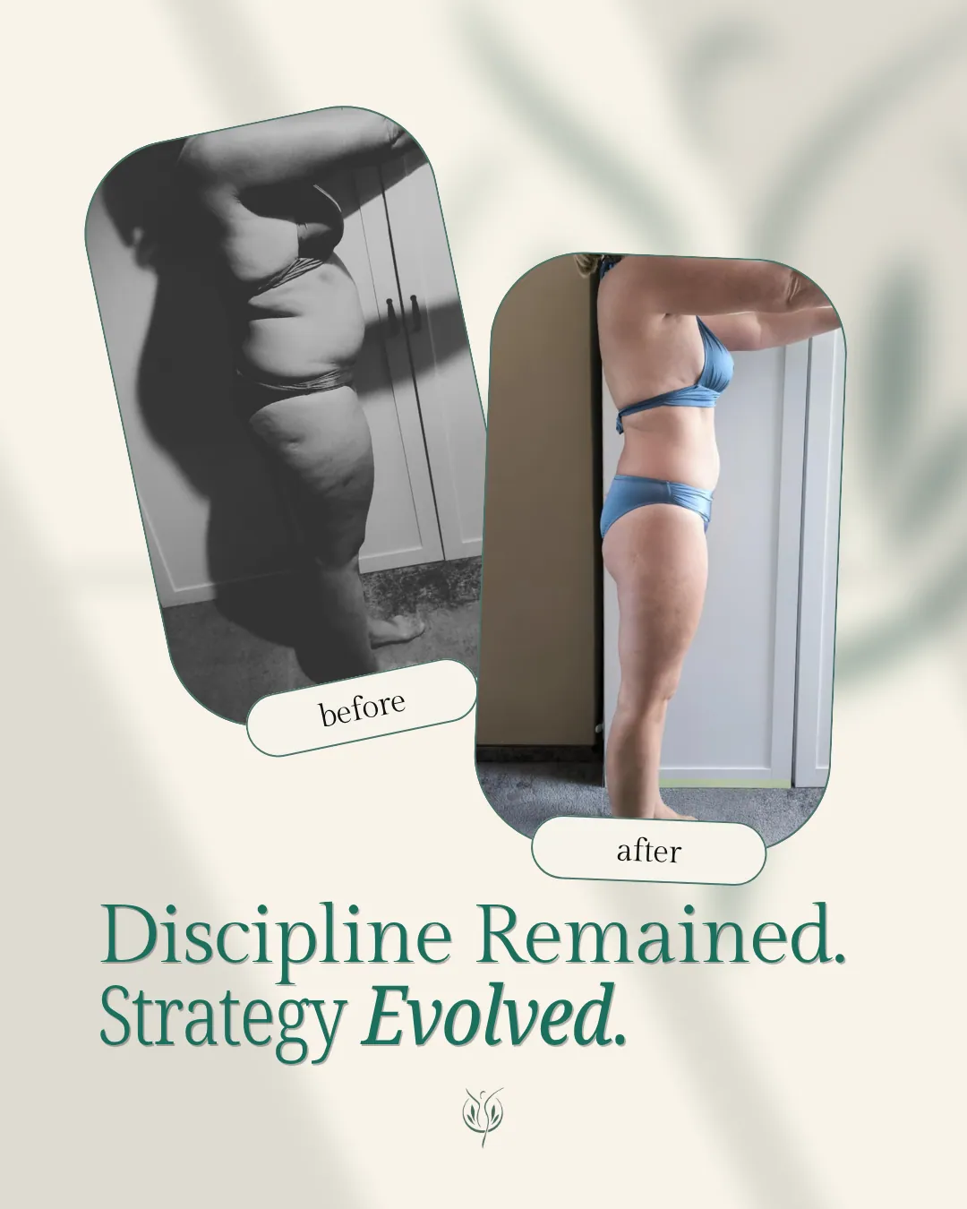 Client before and after. Discipline remained. Strategy evolved.