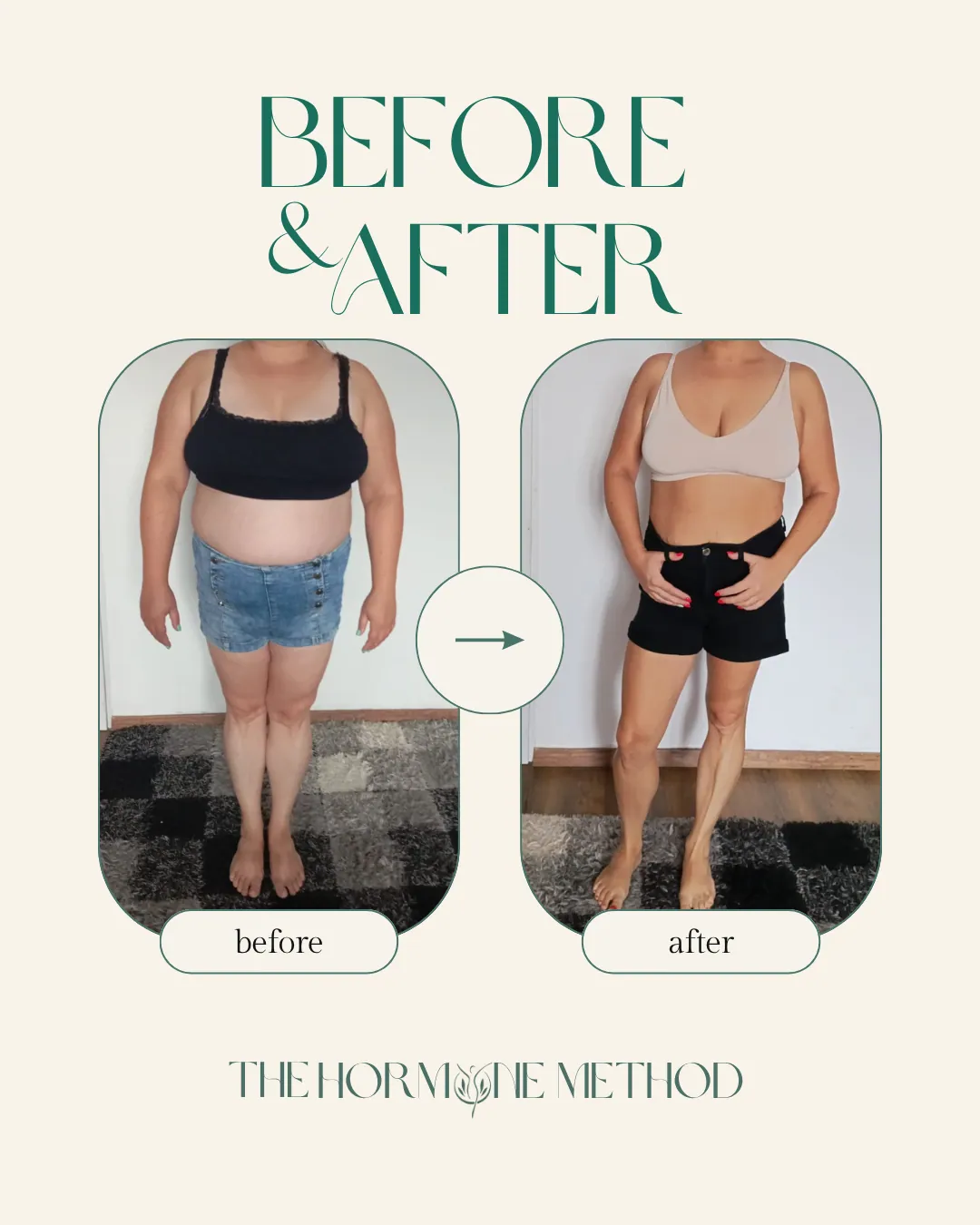 Client before and after. Before & after.