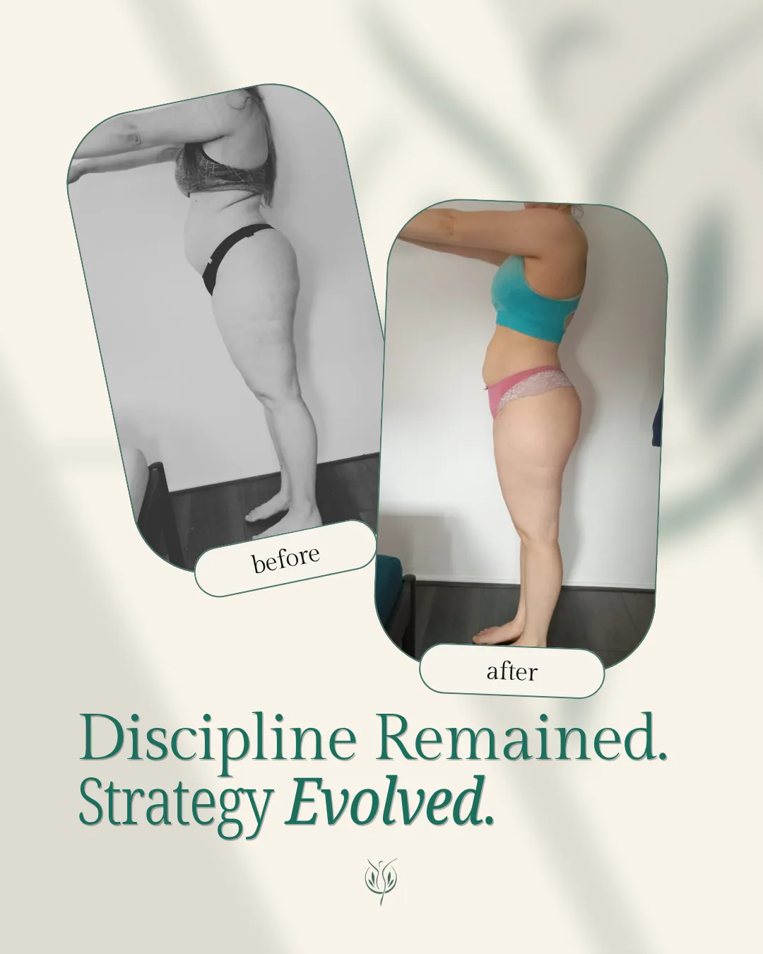 Client before and after. Discipline remained. Strategy evolved.